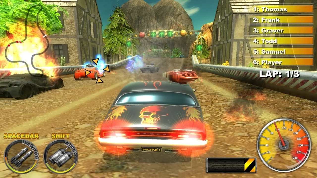 Изображение игры: Lethal Brutal Racing