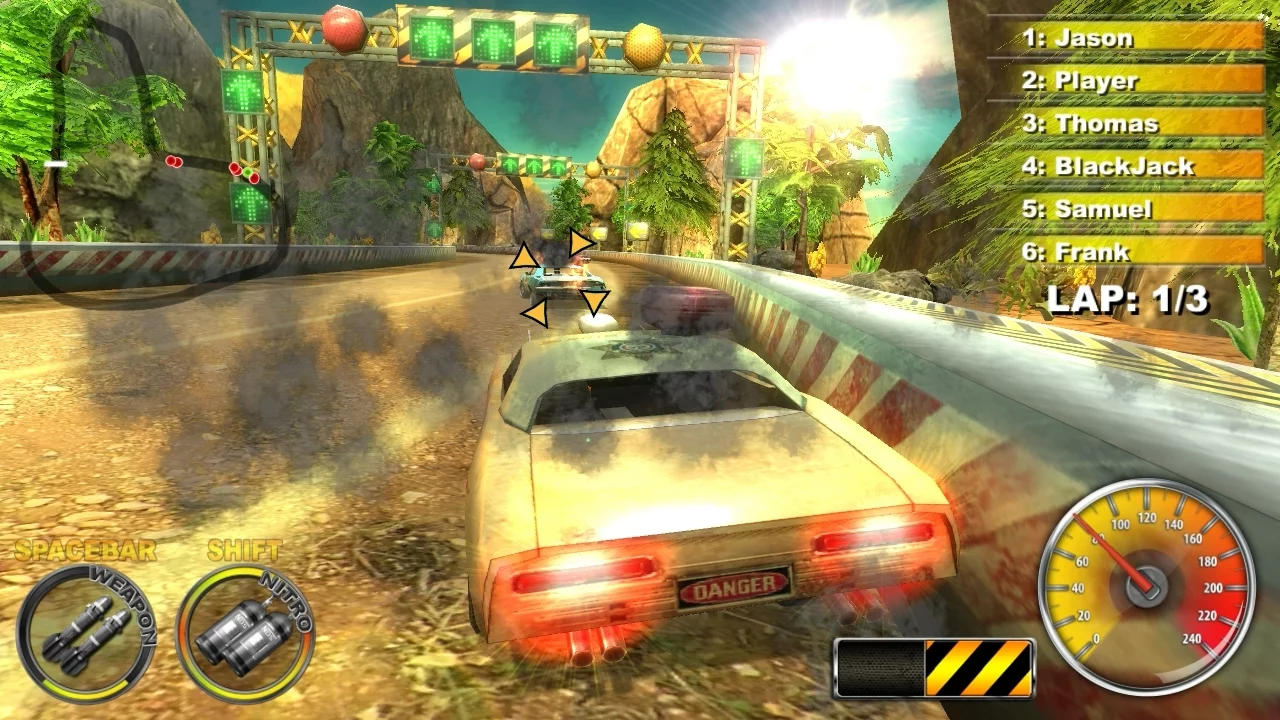 Изображение игры: Lethal Brutal Racing