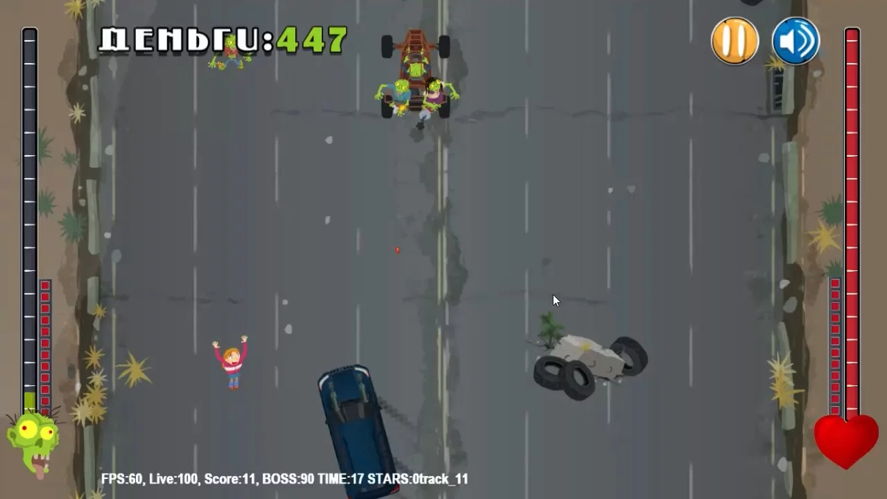 Изображение игры: ZombieCarz