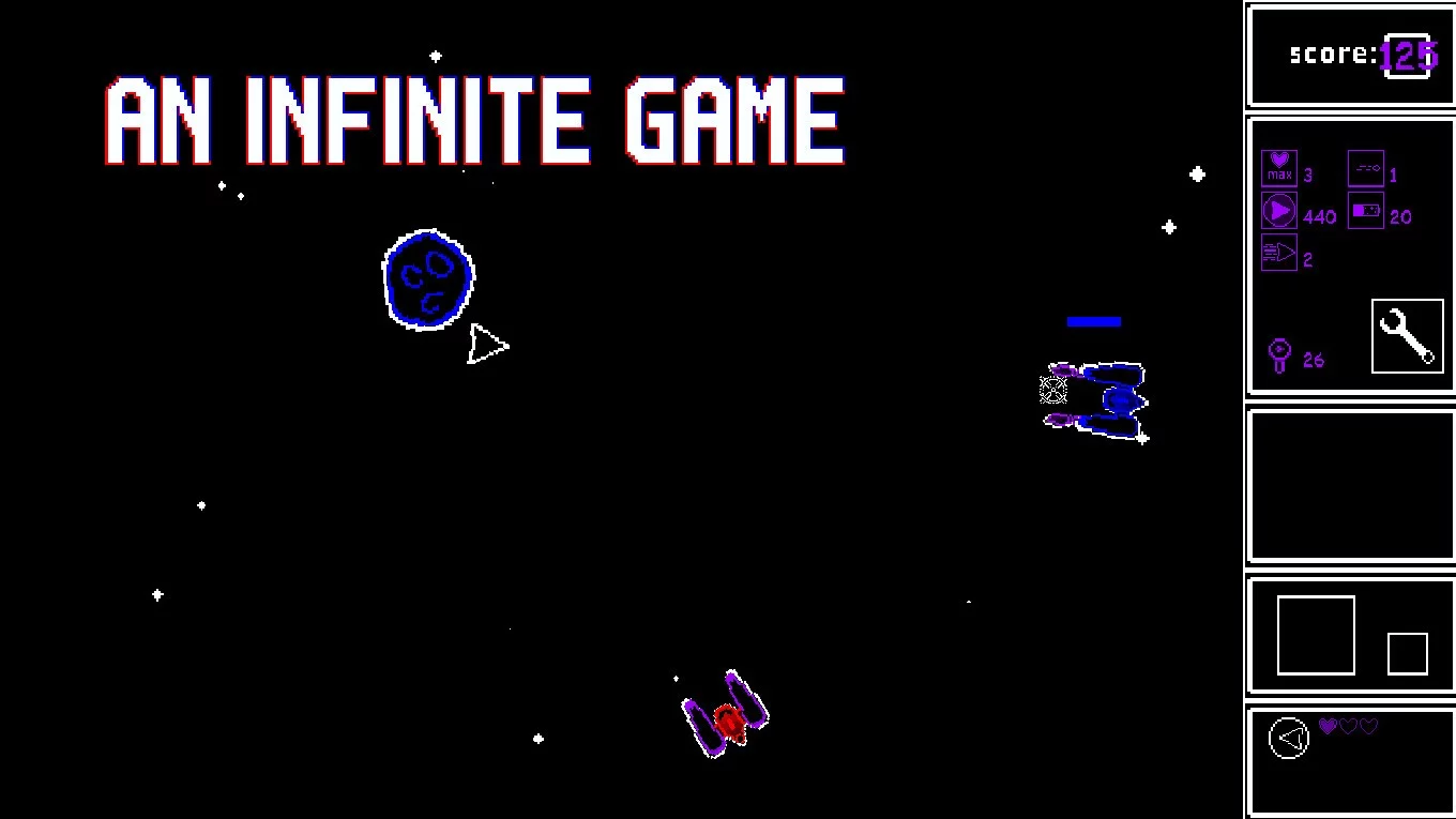 Изображение игры: Asteroids and more asteroids