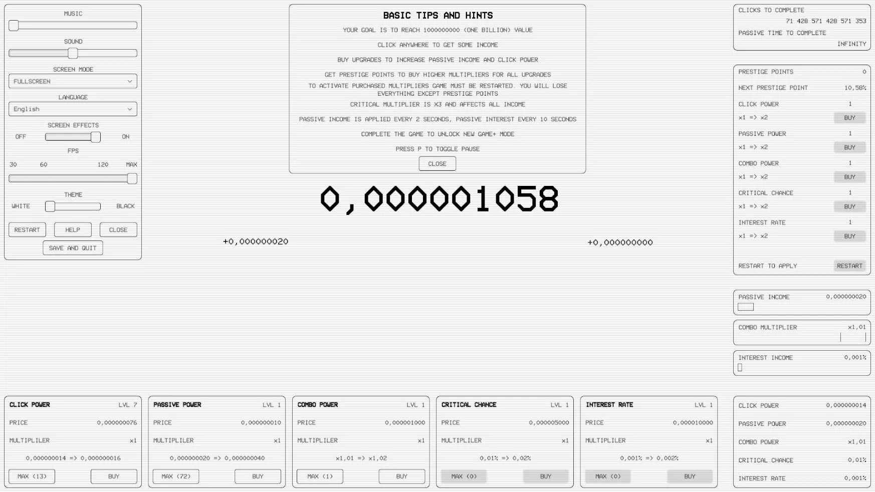 Изображение игры: The Billion Clicker