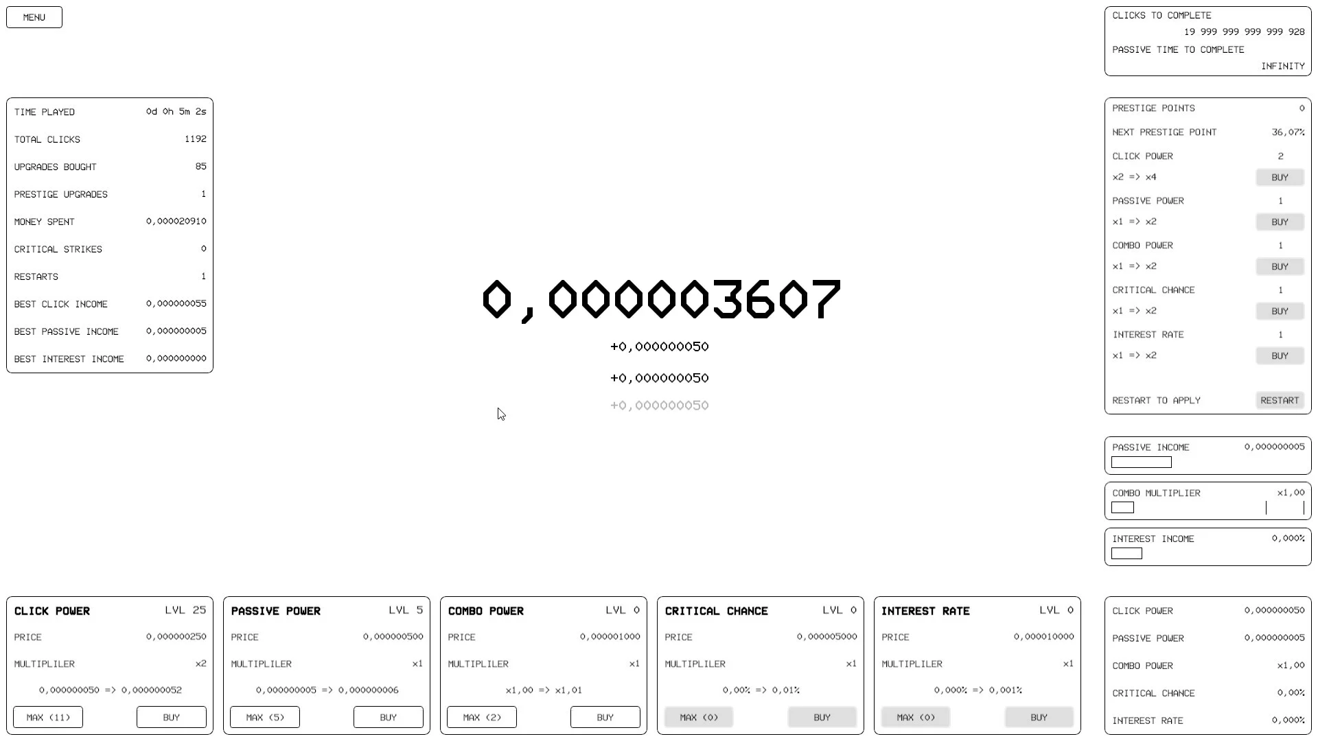 Изображение игры: The Billion Clicker