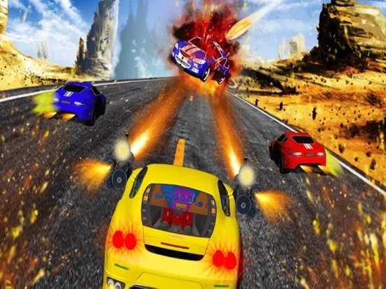 Изображение игры: Traffic Car Racing Shooter 3D