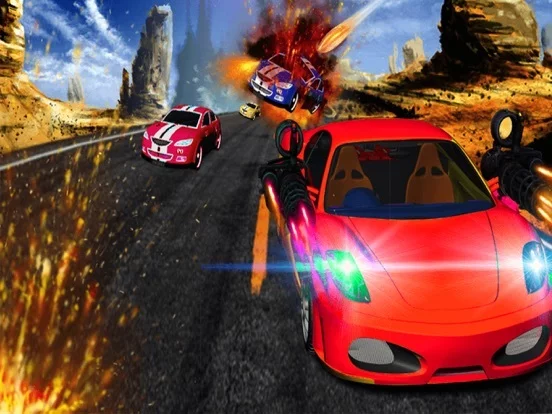 Изображение игры: Traffic Car Racing Shooter 3D