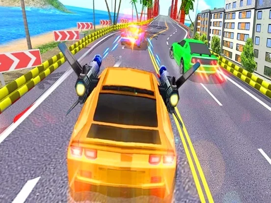 Изображение игры: Traffic Car Racing Shooter 3D
