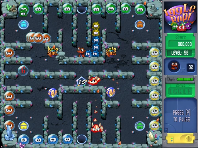 Изображение игры: Iggle Pop Deluxe