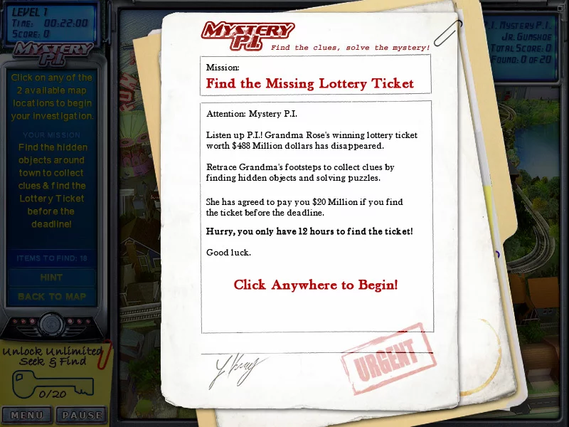 Изображение игры: Mystery P.I. - The Lottery Ticket