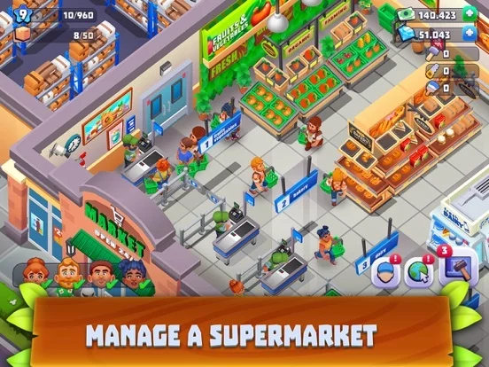 Изображение игры: Supermarket Village—Farm Town