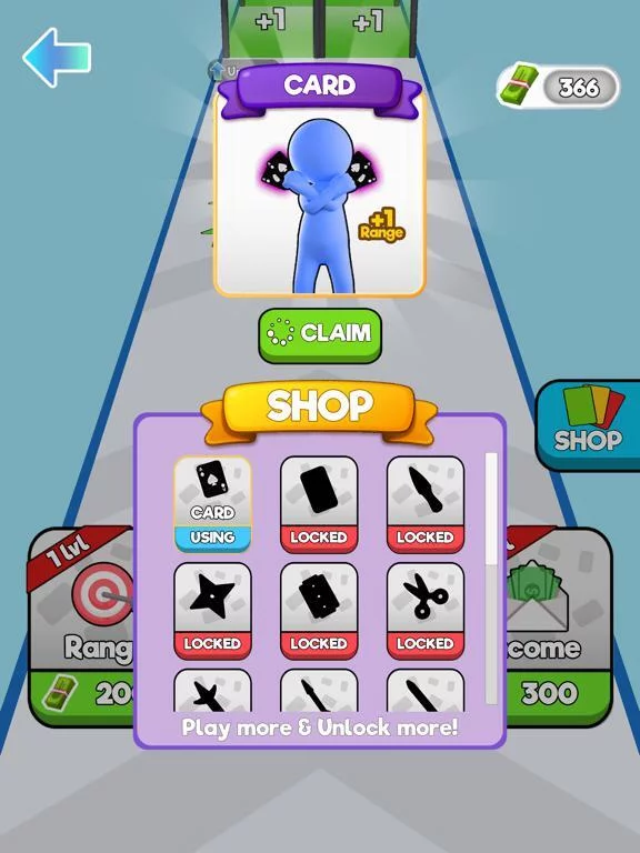 Изображение игры: Card Thrower 3D!