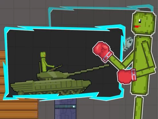 Изображение игры: Melon Ragdoll Playground.