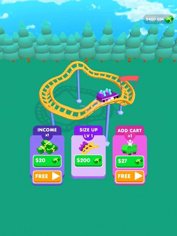 Изображение игры: Theme Park Idle!