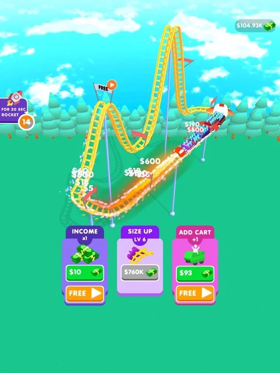 Изображение игры: Theme Park Idle!