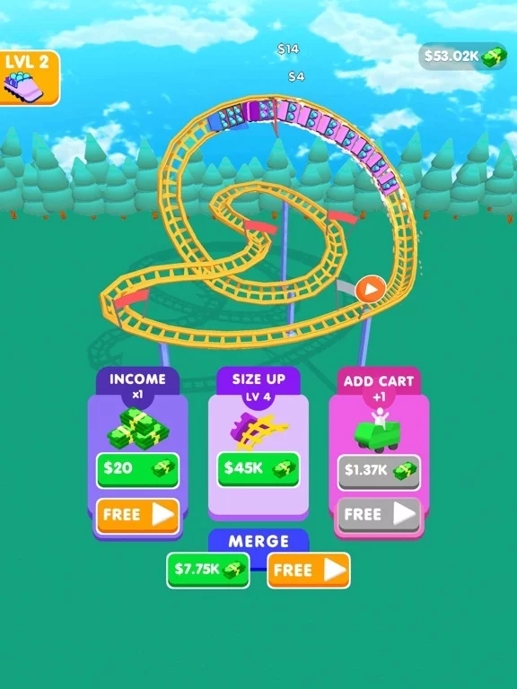 Изображение игры: Theme Park Idle!