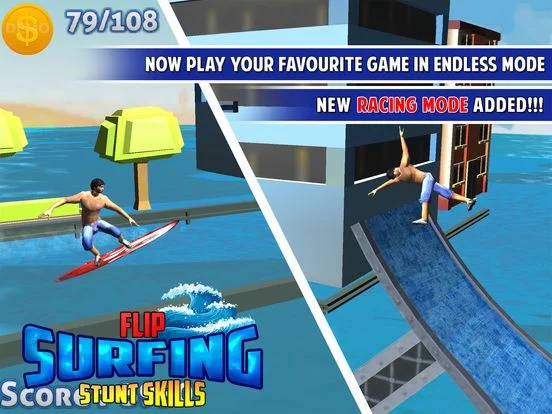 Изображение игры: Flip Surfing Diving Stunt Race