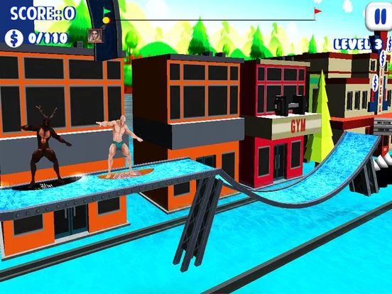 Изображение игры: Flip Surfing Diving Stunt Race