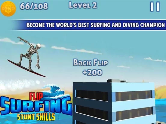 Изображение игры: Flip Surfing Diving Stunt Race
