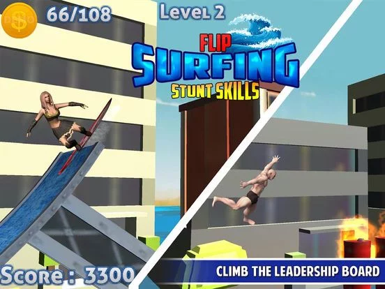 Изображение игры: Flip Surfing Diving Stunt Race
