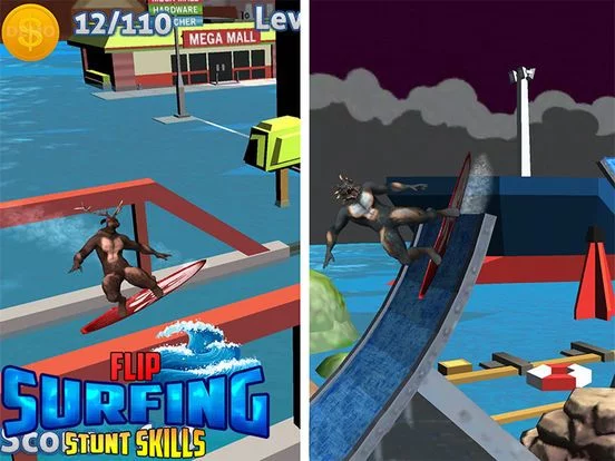 Изображение игры: Flip Surfing Diving Stunt Race