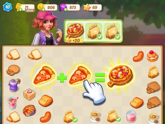 Изображение игры: Happy Merge Cafe