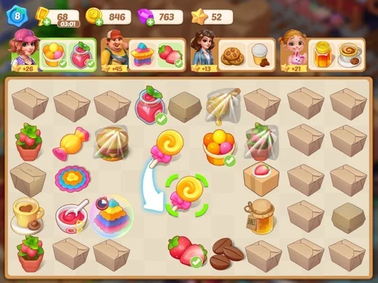 Изображение игры: Happy Merge Cafe