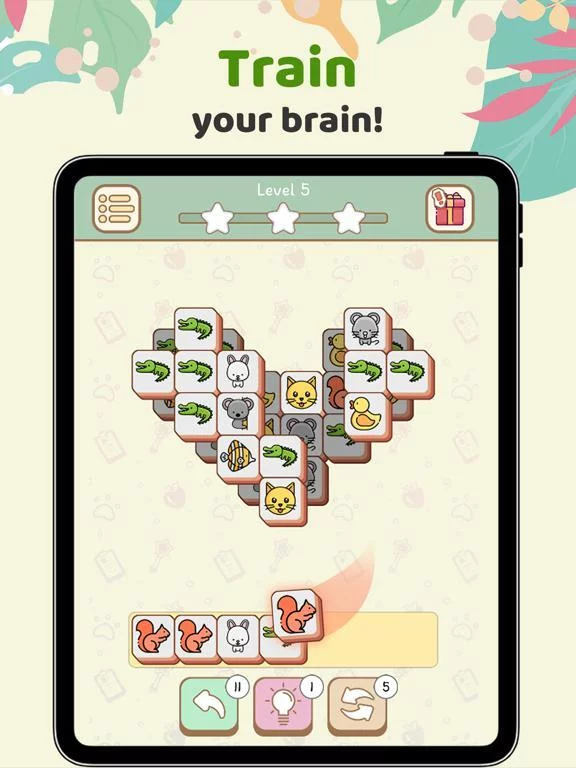 Изображение игры: 3 Tiles - Animal Mahjong Match