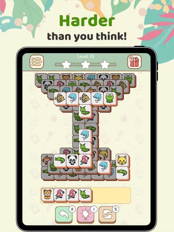 Изображение игры: 3 Tiles - Animal Mahjong Match