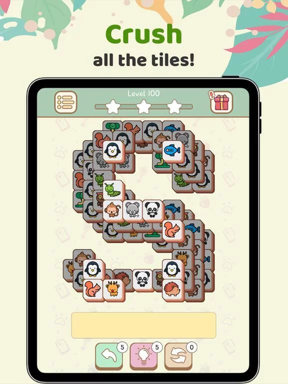 Изображение игры: 3 Tiles - Animal Mahjong Match