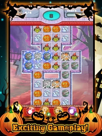 Изображение игры: Halloween Match 3 Spooky Holiday Game FREE