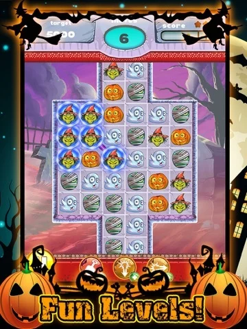 Изображение игры: Halloween Match 3 Spooky Holiday Game FREE