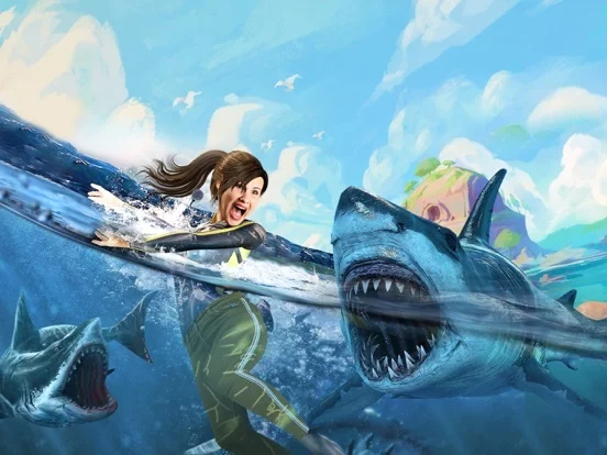 Изображение игры: Shark Attack: Fun Fish Games