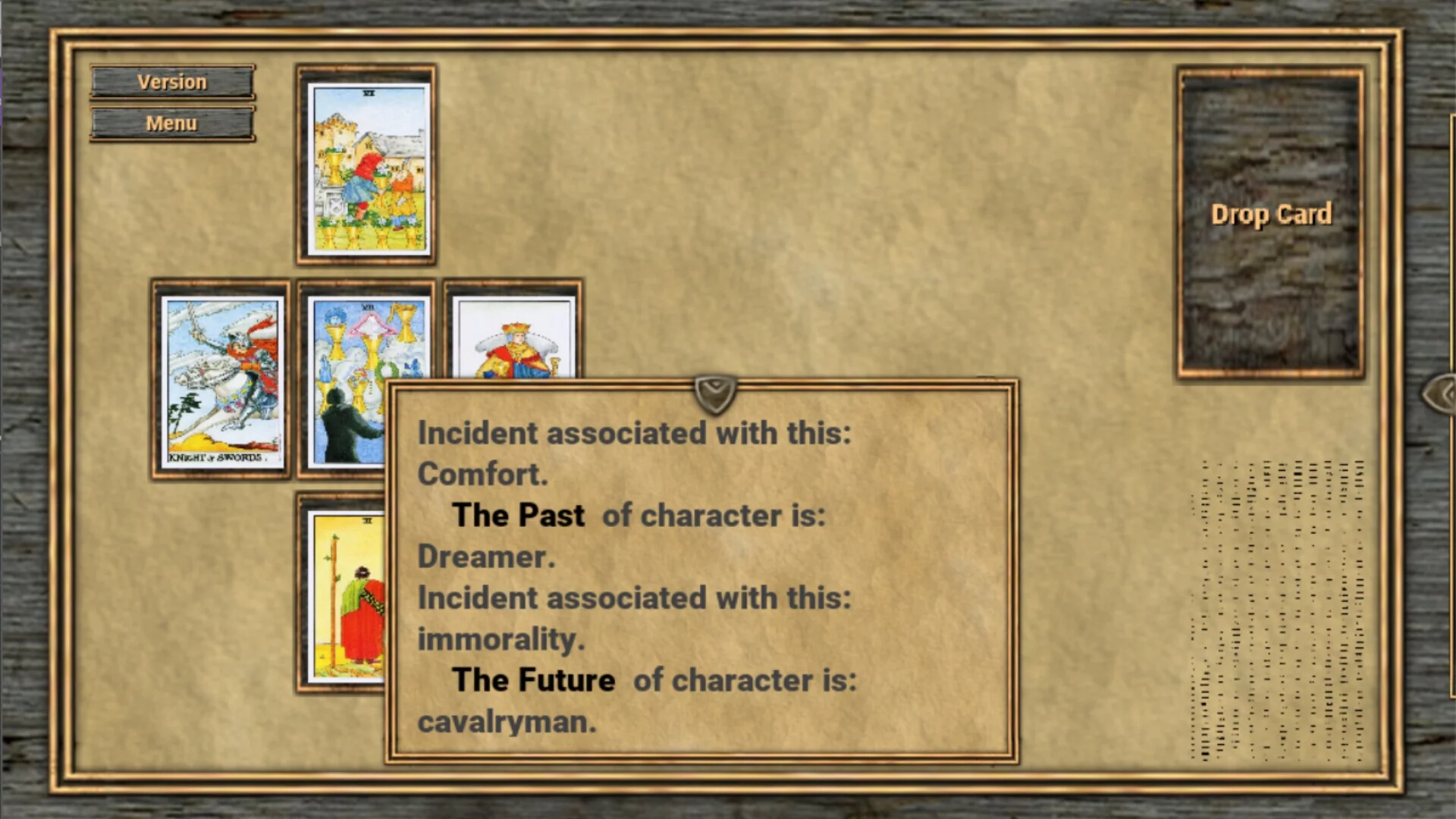 Изображение игры: Tarot for Storytelling