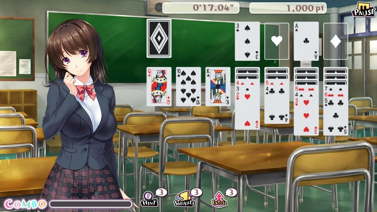 Изображение игры: Pretty Girls Klondike Solitaire