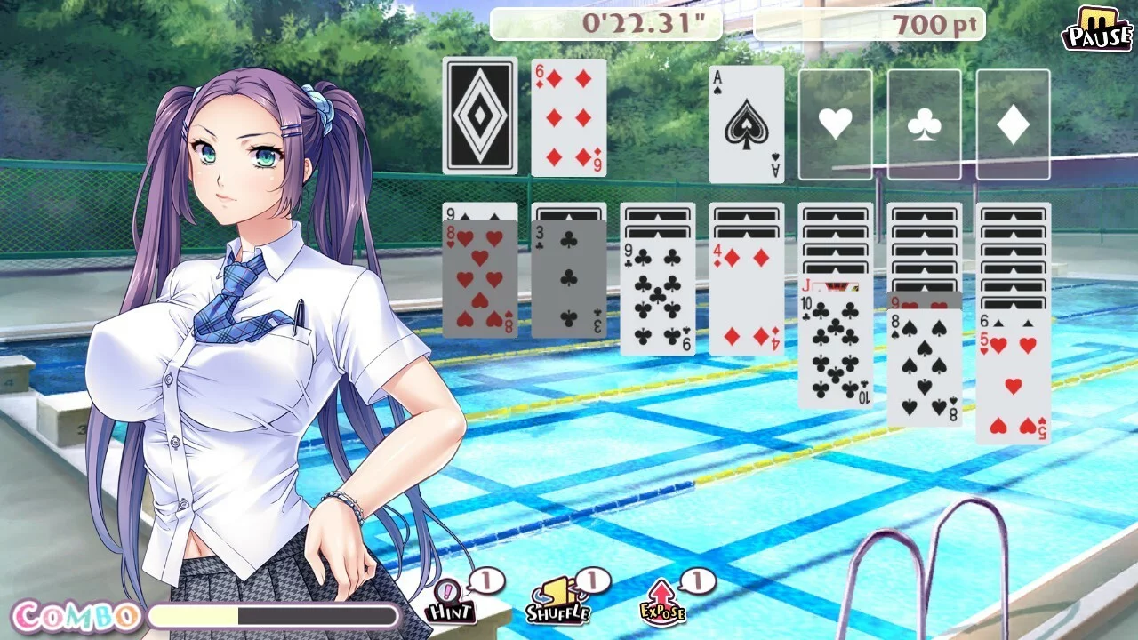 Изображение игры: Pretty Girls Klondike Solitaire