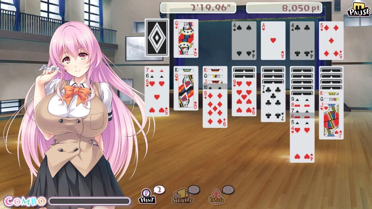 Изображение игры: Pretty Girls Klondike Solitaire