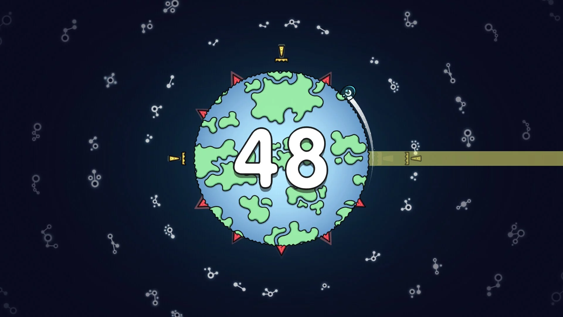 Изображение игры: RunBean Galactic