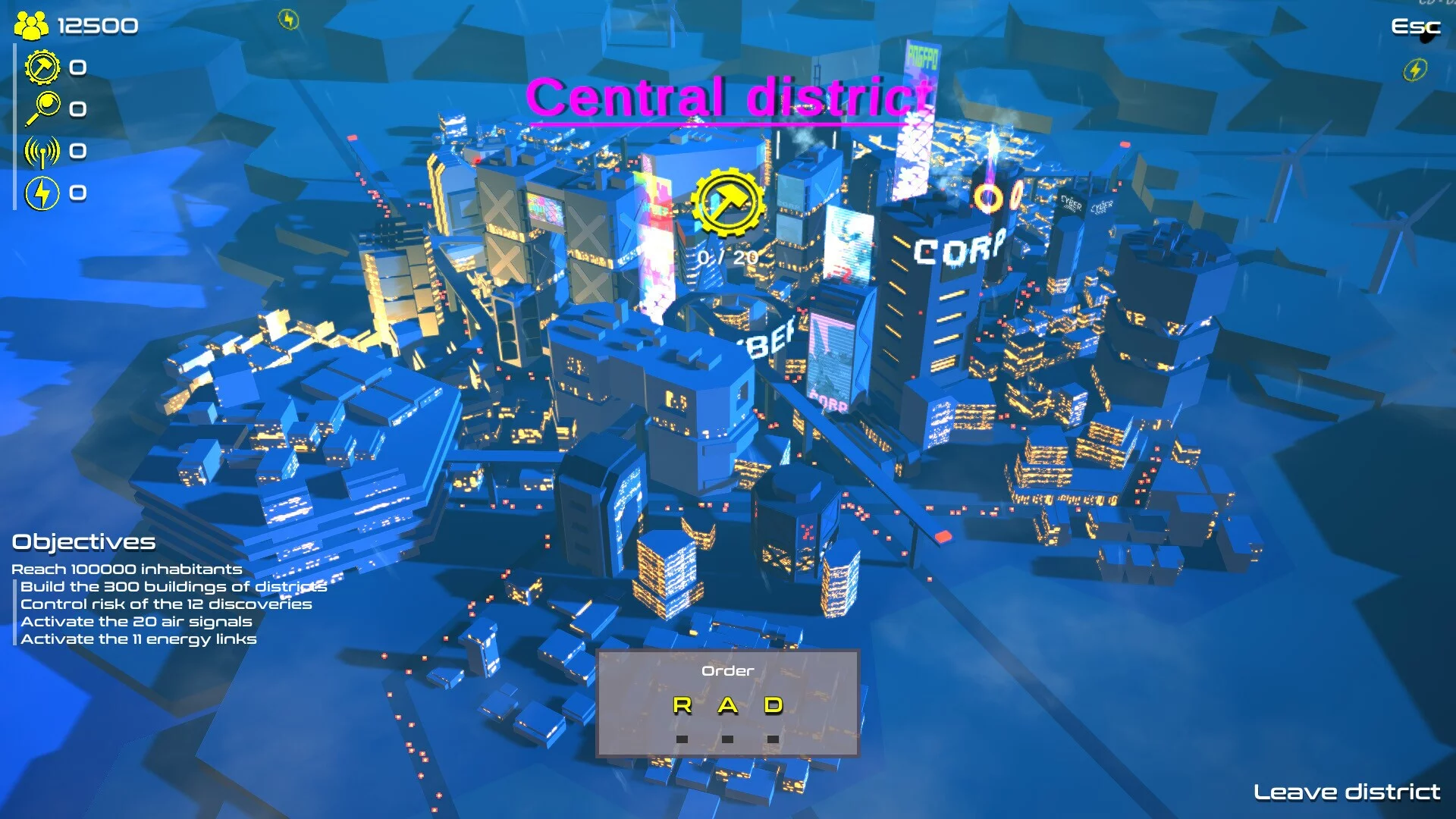 Изображение игры: ACHIEVEMENTS CITY