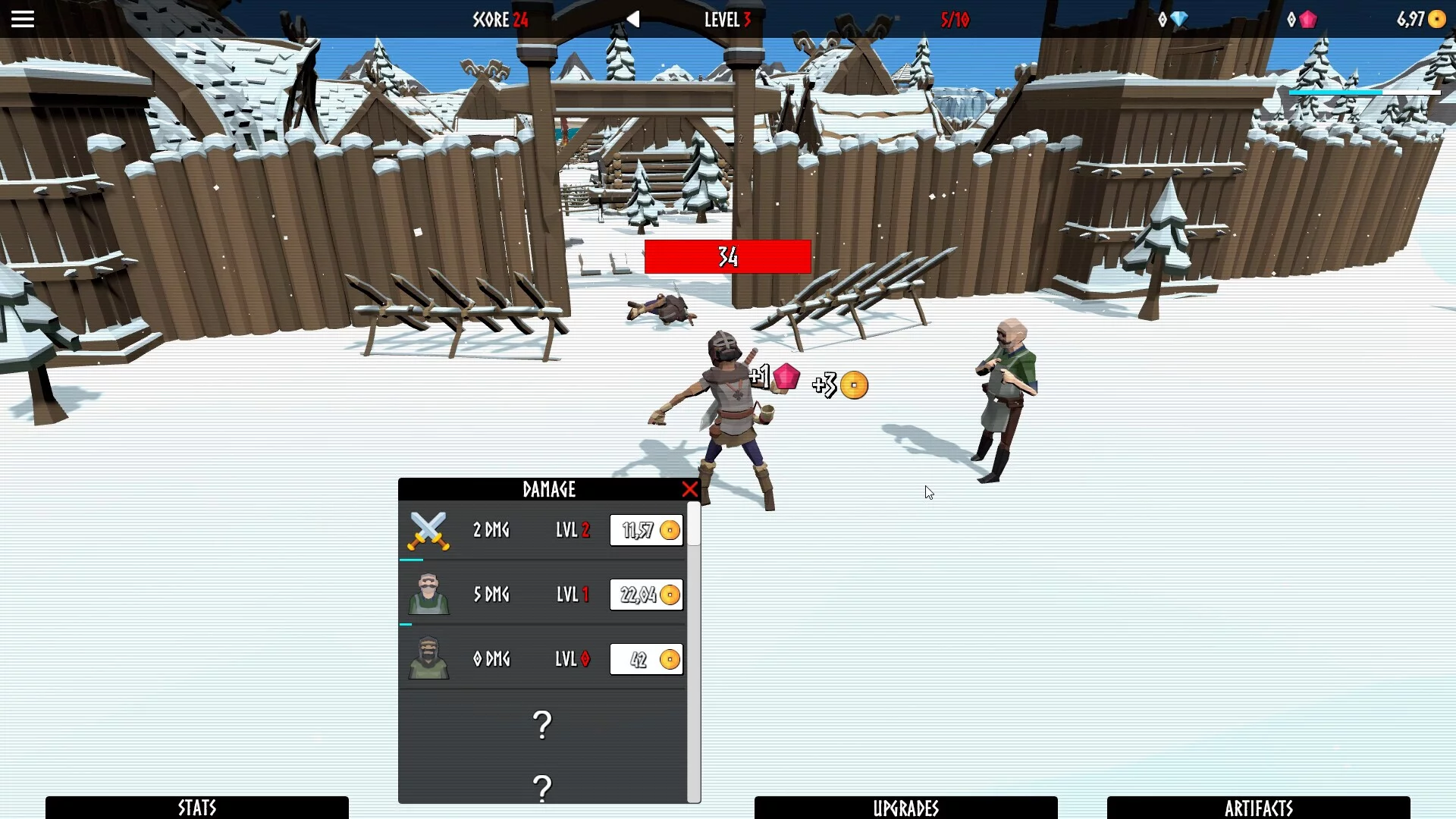Изображение игры: Idle Vikings Clicker