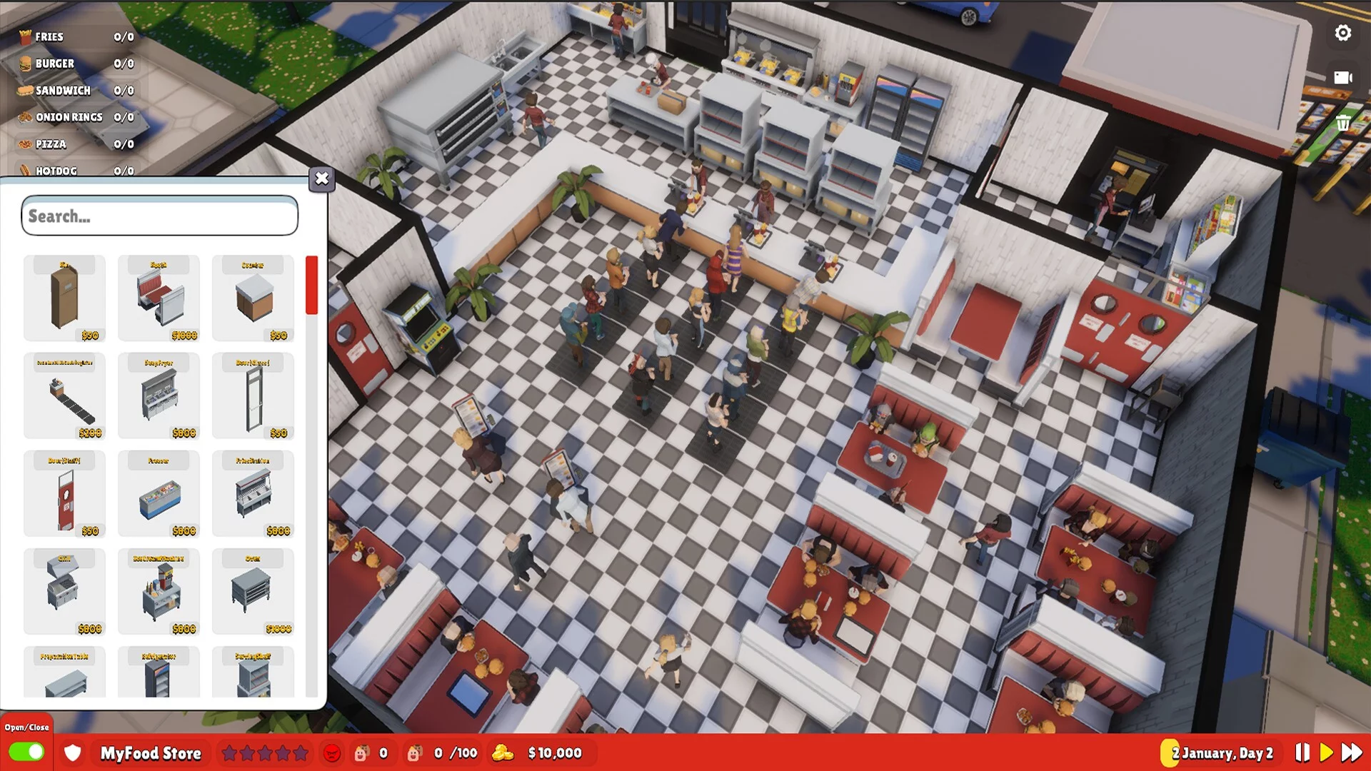 Изображение игры: Mega Fast Food: A Fast Food Simulator Game