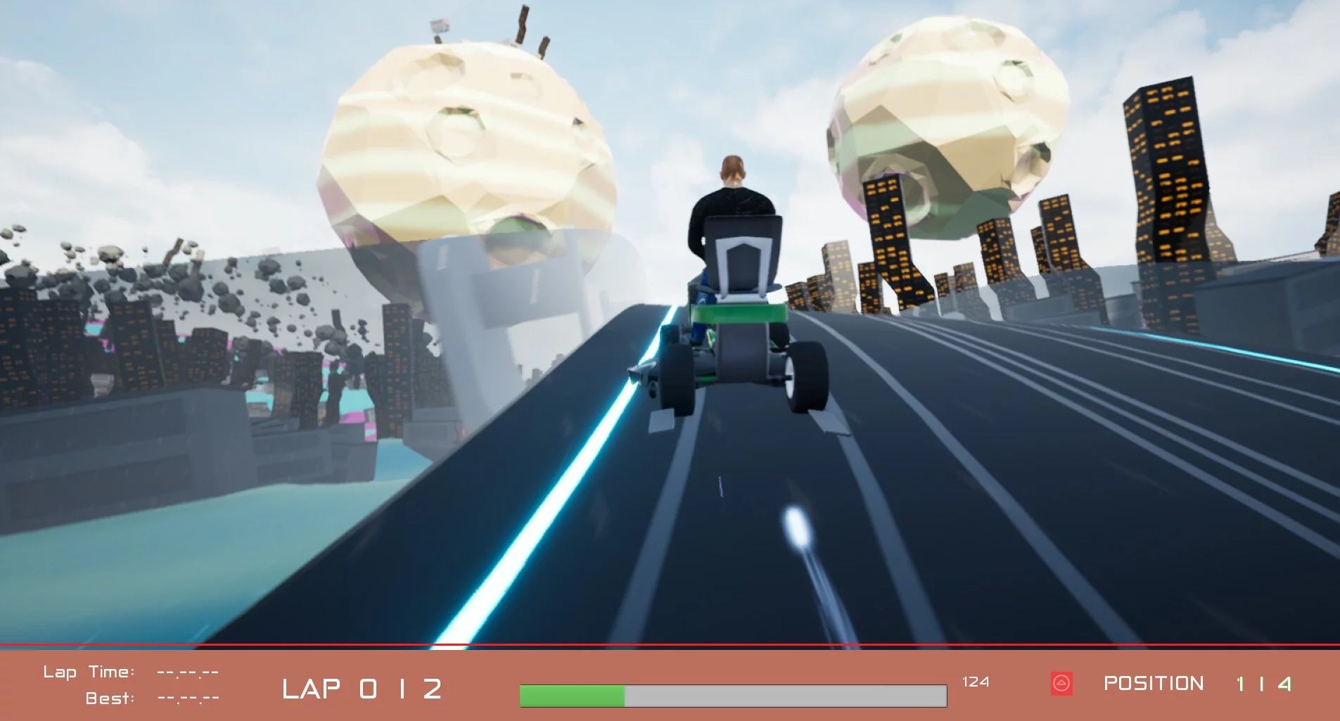 Изображение игры: Lawnmower Game: Space Race