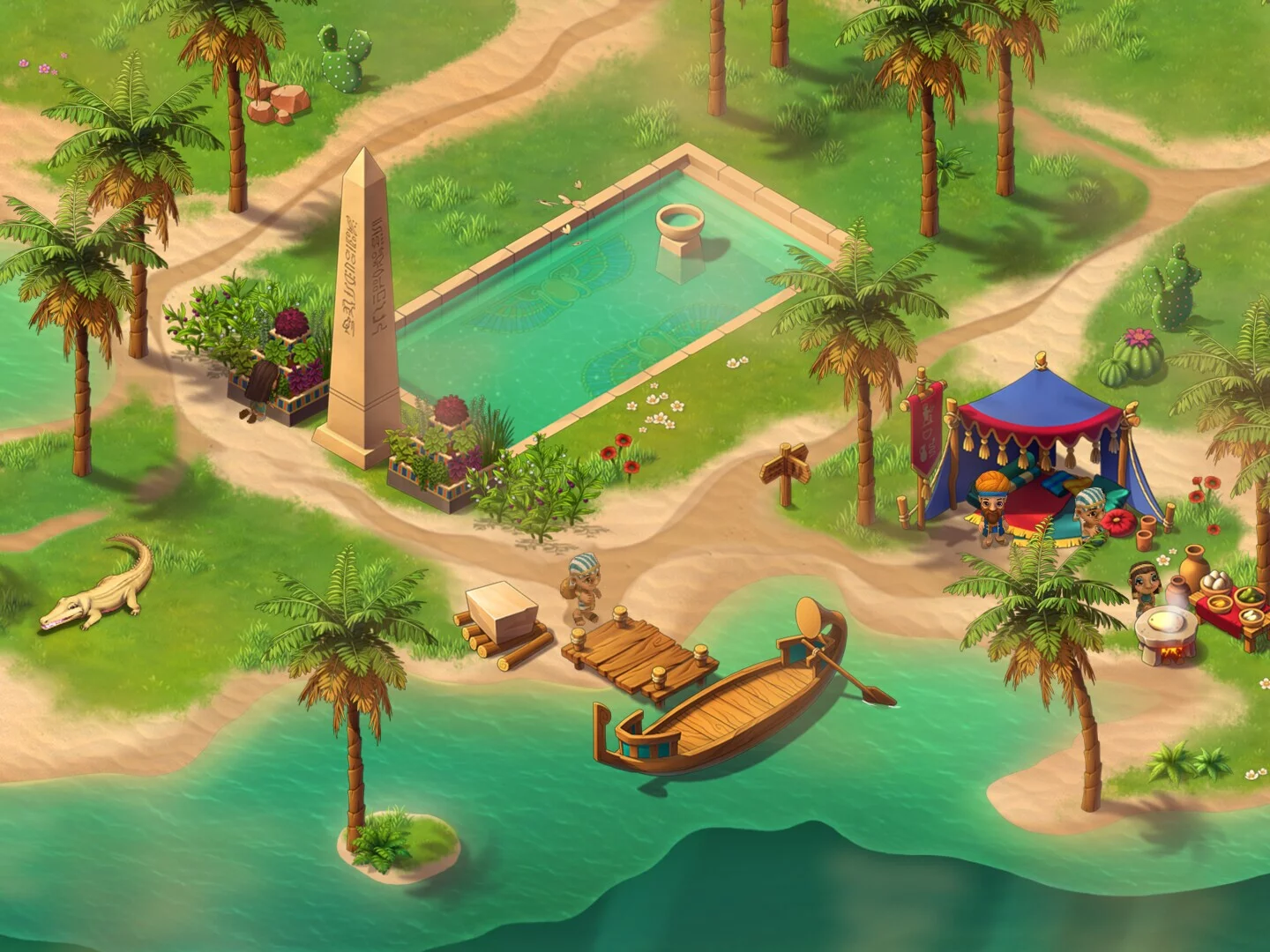 Изображение игры: Legend of Egypt - Pharaohs Garden 2 - The sacred crocodile