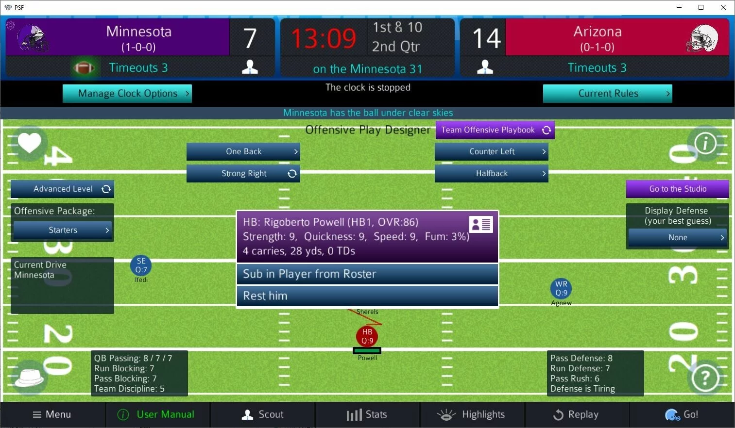 Изображение игры: Pro Strategy Football 2023