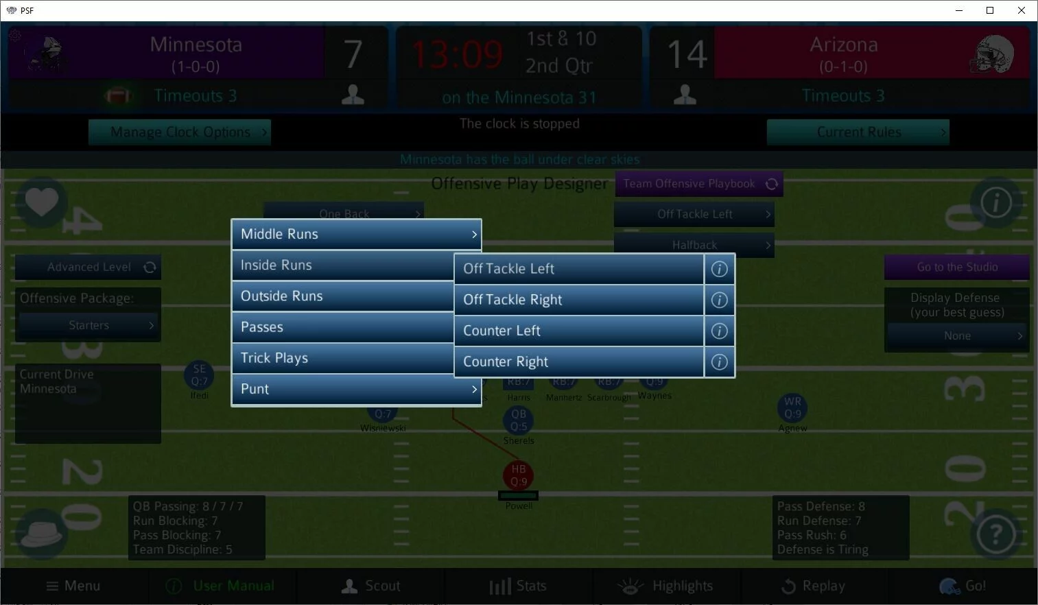 Изображение игры: Pro Strategy Football 2023
