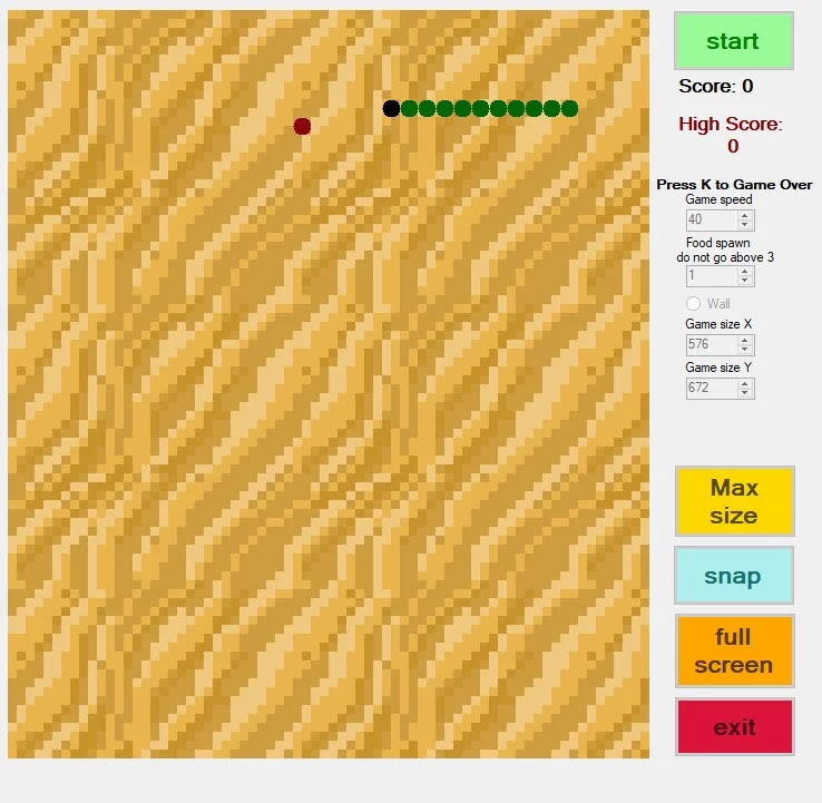 Изображение игры: Classic Snake