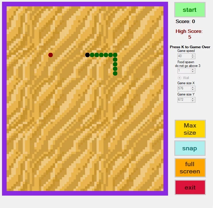 Изображение игры: Classic Snake