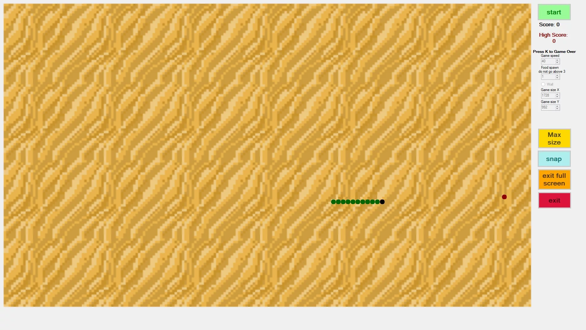 Изображение игры: Classic Snake