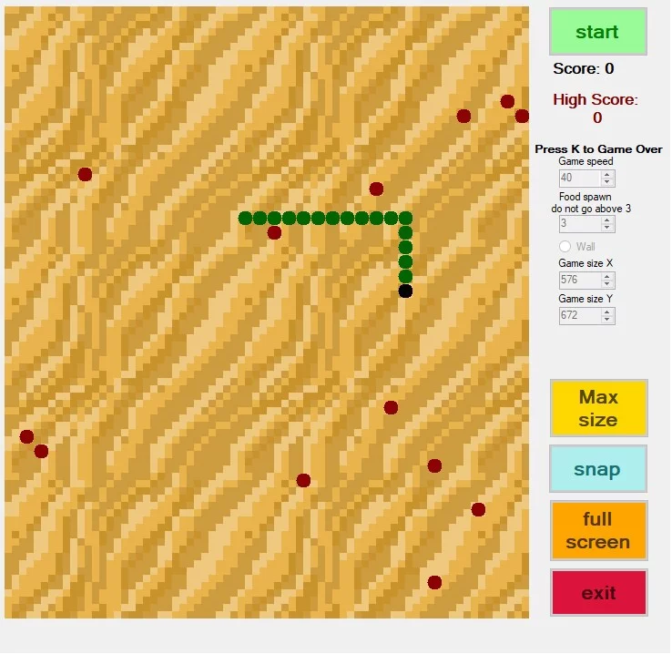 Изображение игры: Classic Snake