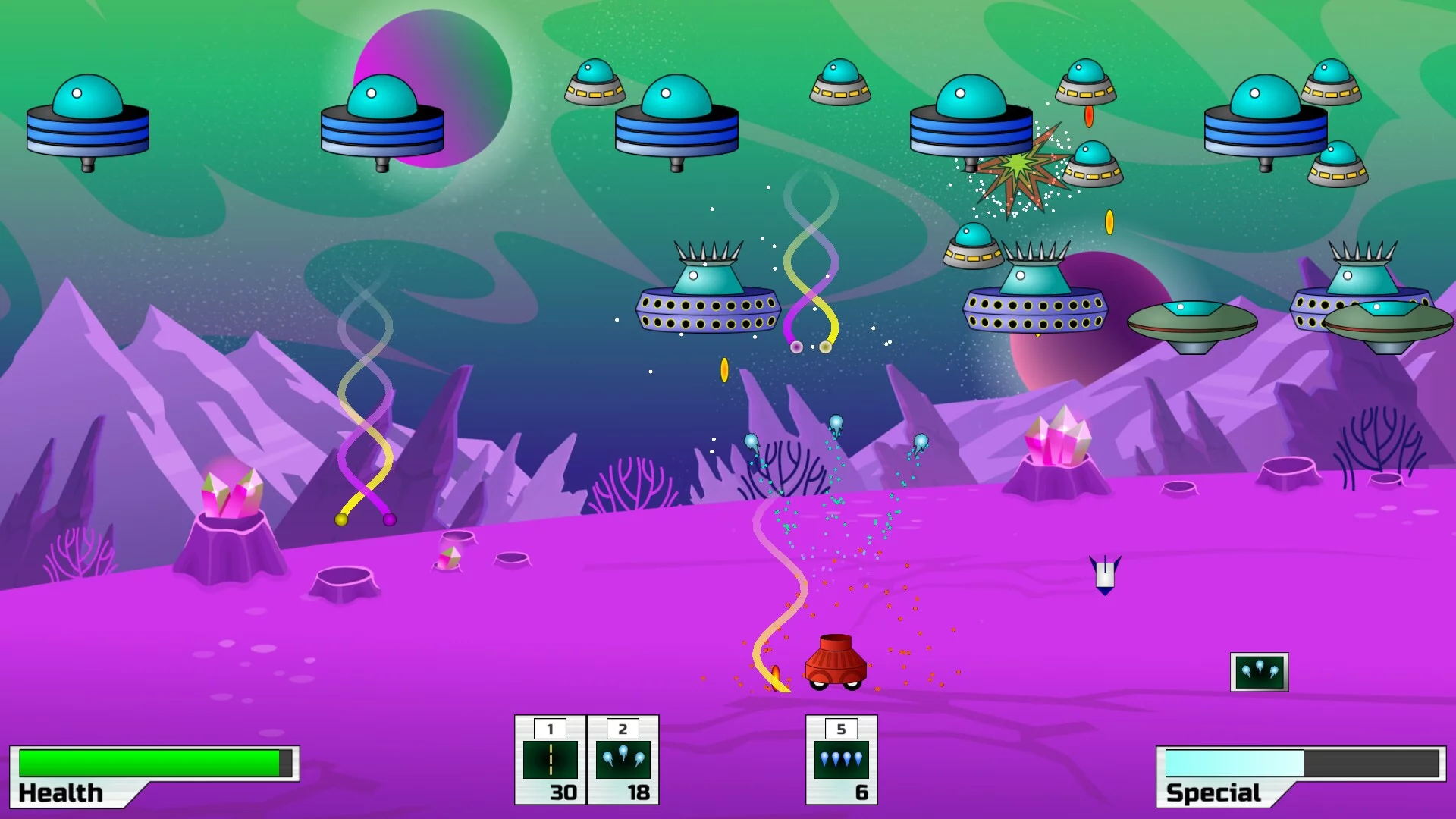 Изображение игры: Alien Decimation