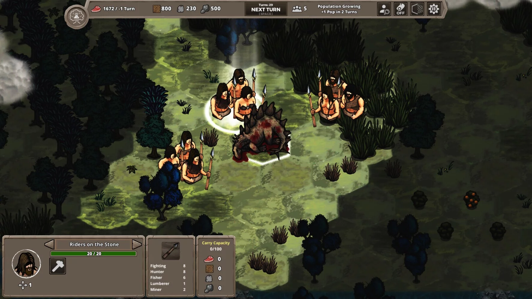 Изображение игры: Jurassic Clans