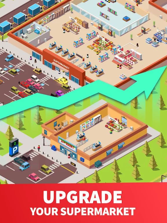 Изображение игры: Idle Supermarket Tycoon - Shop