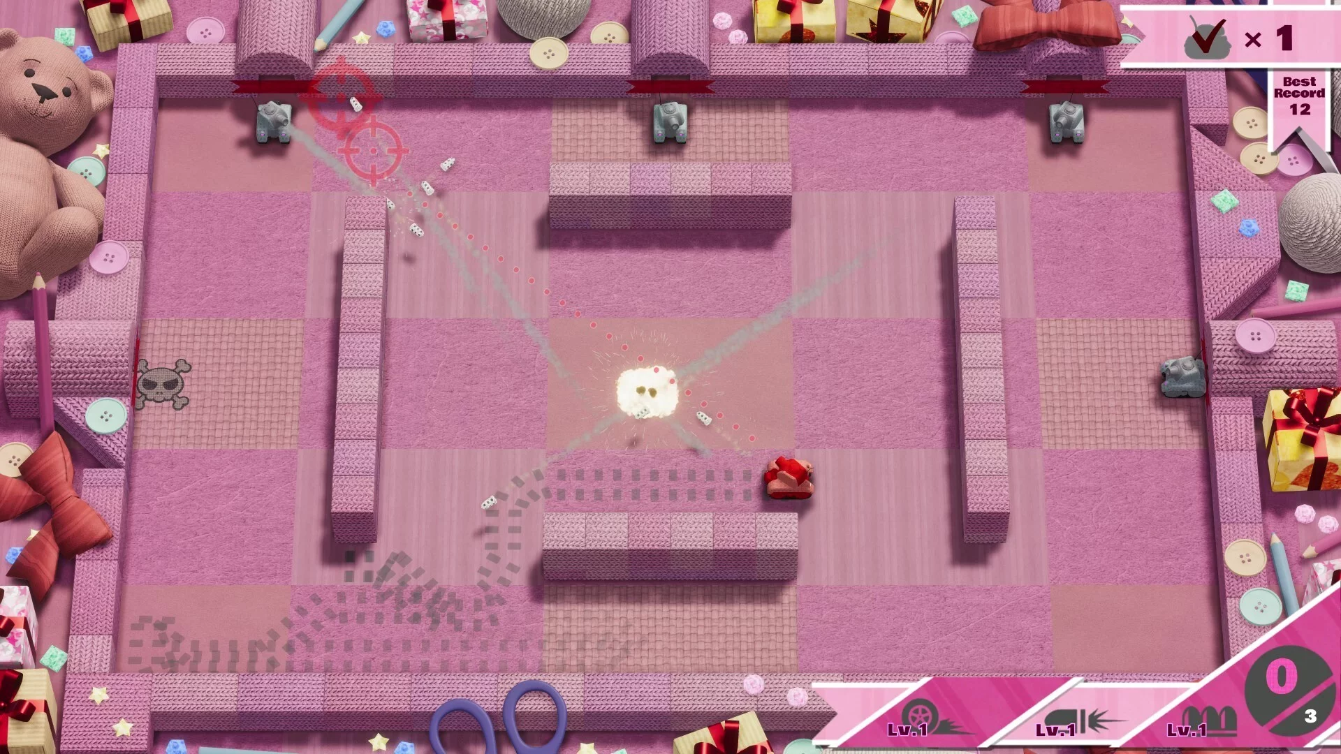 Изображение игры: League of Felt Tanks